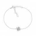 Bracciale "Quadricuore" In Argento Con Zirconi