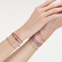 Bracciale Tennis Rodio Zirconi Rossi