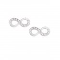 Orecchini Diamonds Infinito Zirconi Bianchi