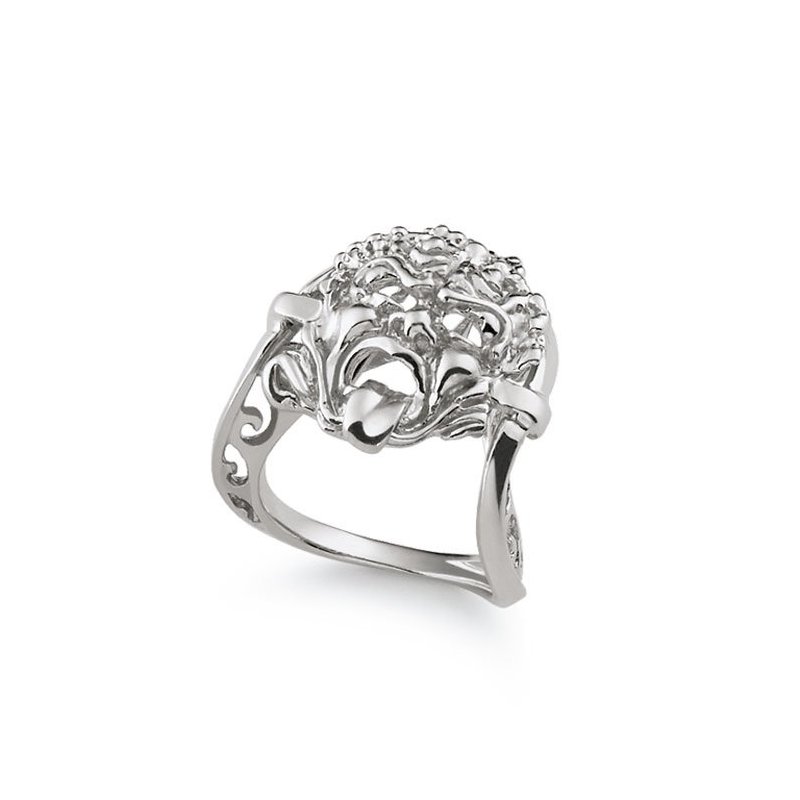 Gerardo Sacco - Anello Con Maschera - Argento