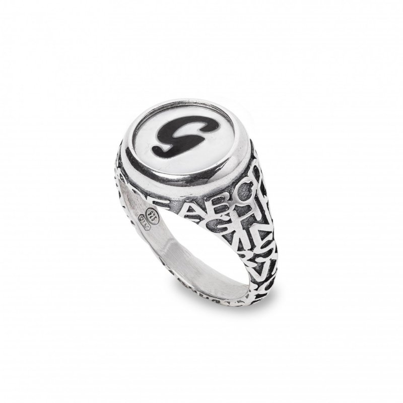 Gerardo Sacco - Anello Lettera G - Argento