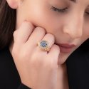 Gerardo Sacco - Anello Reverse - Oro - Zaffiri