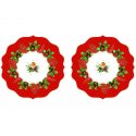 Easy Life - Tovaglietta Bacche Di Natale - 34.5×34.5 Cm