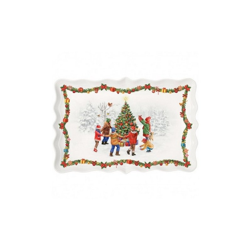 Easy Life - Piatto 35X23,5 Cm - Porcellana - Bianco