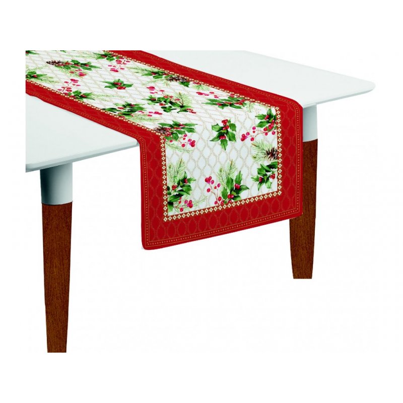 Easy Life - Battistrada Bacche Di Natale - 140×45 Cm - Cotone
