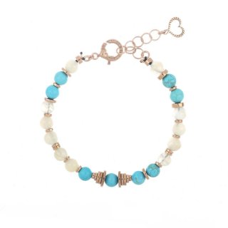 Bracciale Uomo Pietra Luna E Aulite Turchese Tancredi