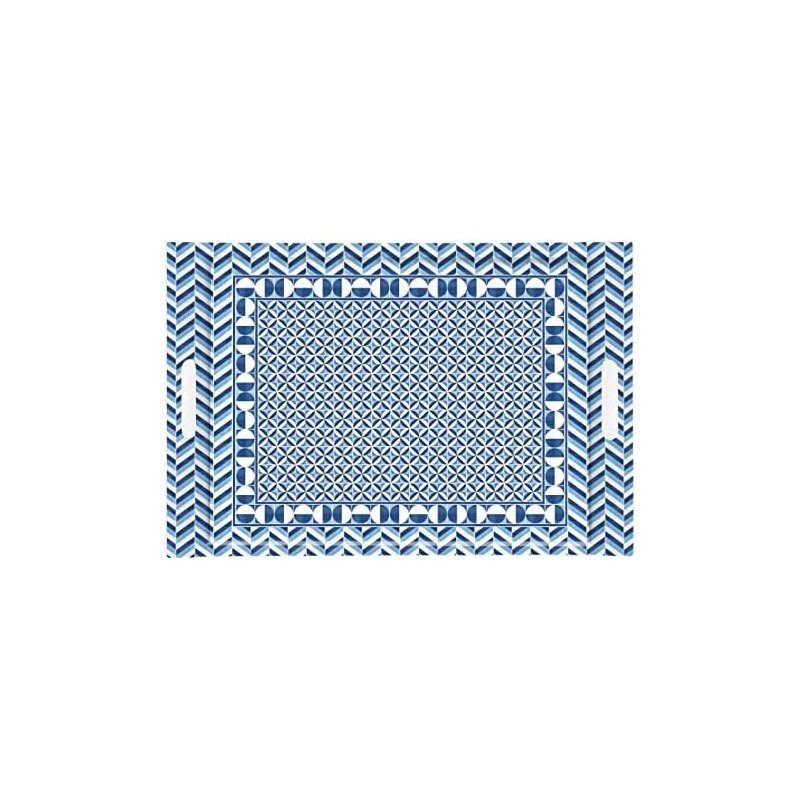 Easy Life - Vassoio Geometric Blue - Rettangolare
