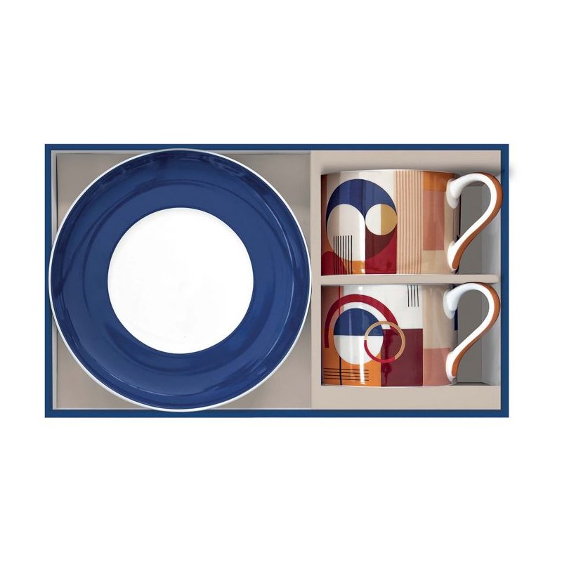 Easy Life - Set Tazze Bauhaus - Porcellana - 240Ml