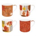Easy Life - Set 4 Tazze Skodelic - Porcellana