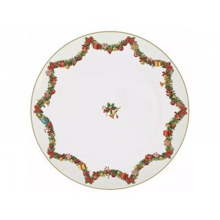 Easy Life - Piatto Piano In Porcellana - Christmas Round Dance