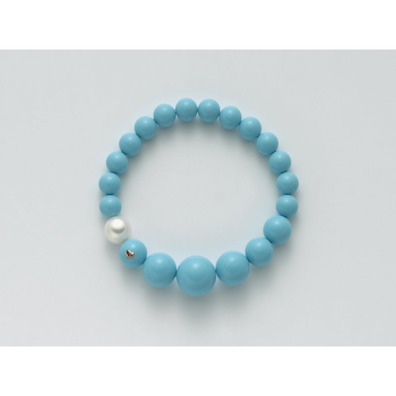 Miluna - Bracciale Argento E Oro - Perle Miluna - Bracciale Argento E Oro - Perle