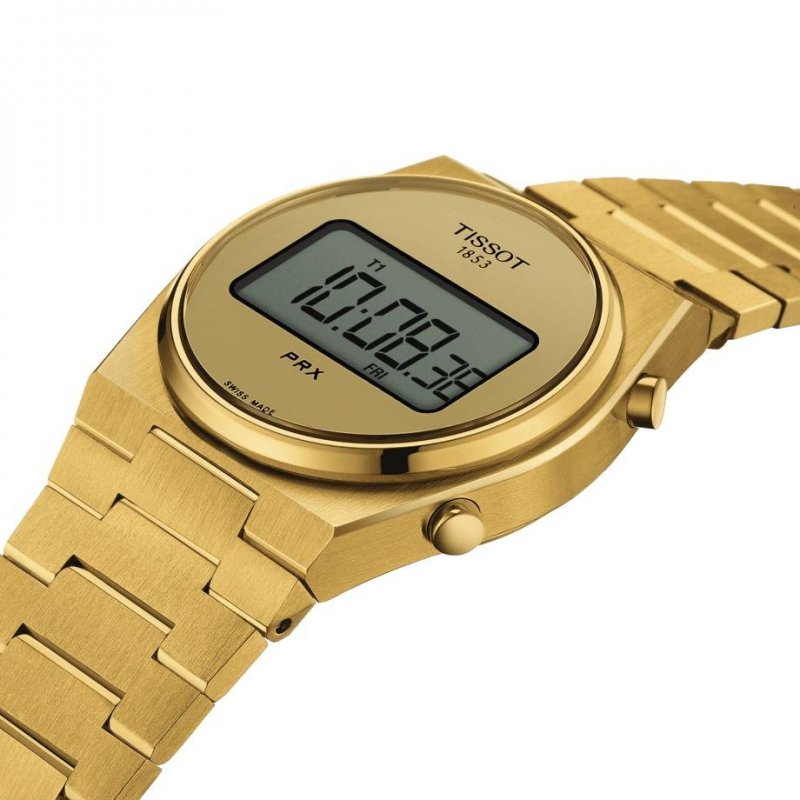Tissot - Prx Digital 35 Mm - Acciaio - Oro