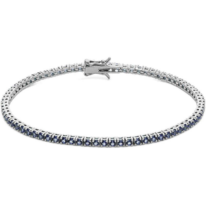 Bracciale Tennis Uomo Argento 925 Gioiello Comete Tennis