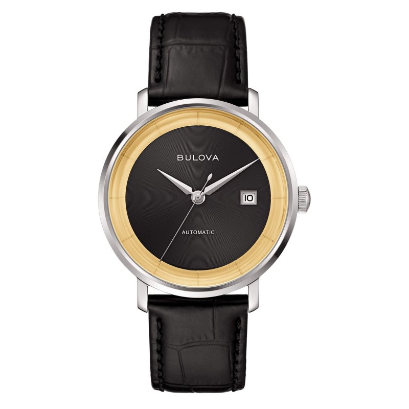 Bulova - Orologio 96B406 - Acciaio - Pelle