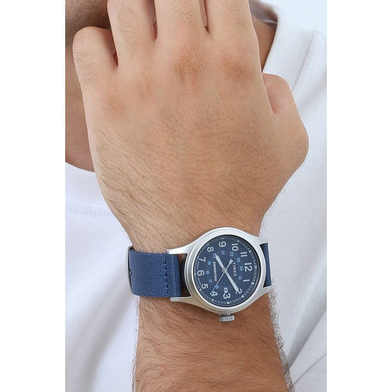 Timex - Orologio Uomo Tw2V65600 - Quadrante Blu - Eco-Friendly