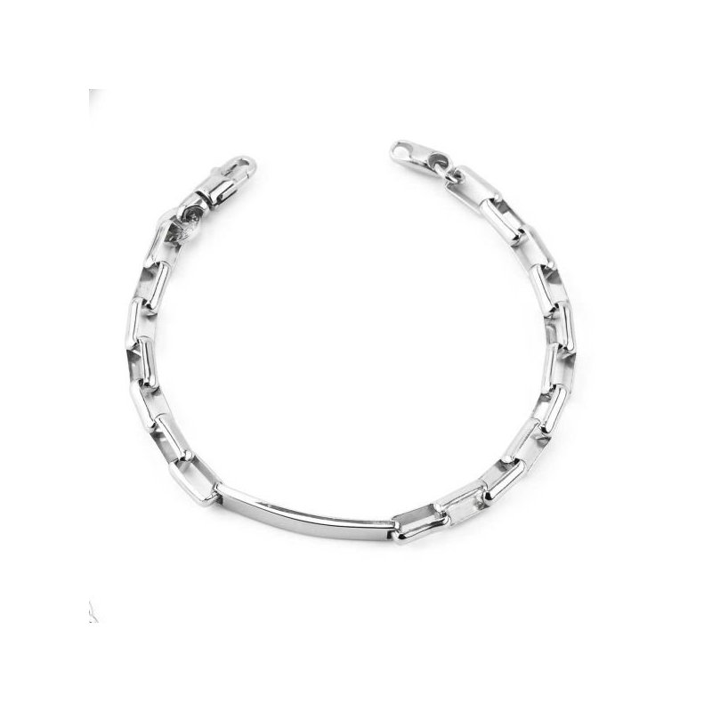 Boccadamo - Bracciale Maglia Rettangolare - Argento