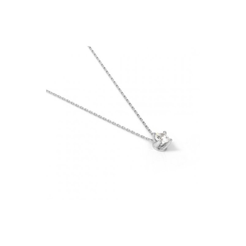 Collana Cubic Zirconia In Argento Bianco