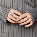 SILVER RING WITH CUBIC ZIRCONI
