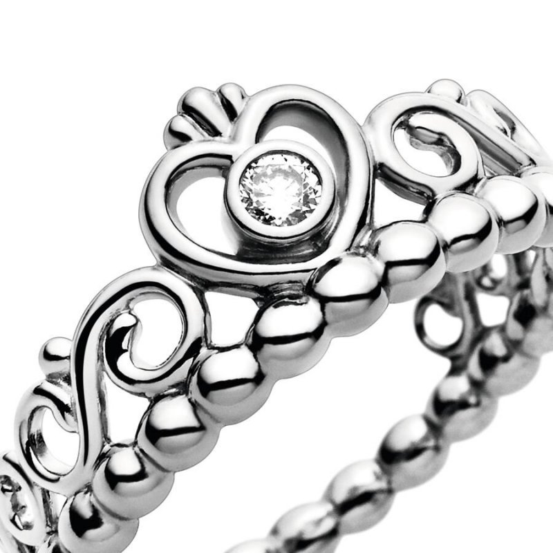 SILVER RING WITH CUBIC ZIRCONI
