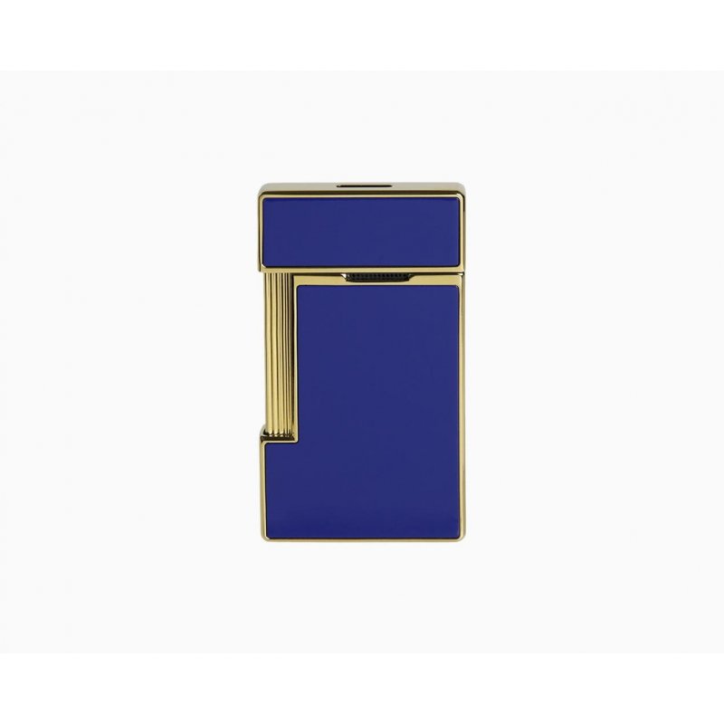 St Dupont - Accendino Slimmy - Lacca Blu - Finiture Dorate