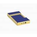 St Dupont - Accendino Slimmy - Lacca Blu - Finiture Dorate