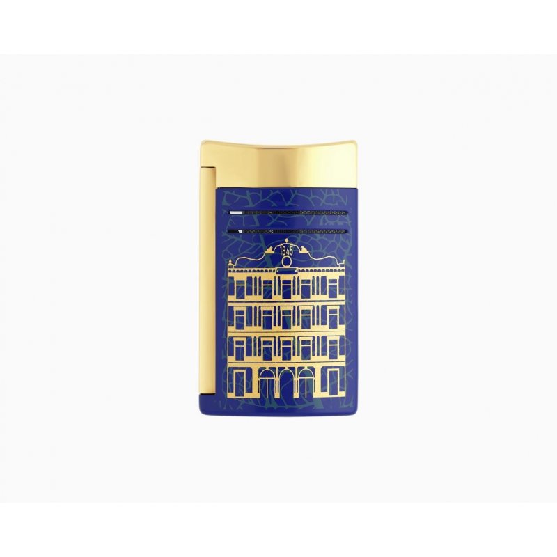 St Dupont - Maxi Jet Partagas - Blu Dorato - Accendino Di Lusso