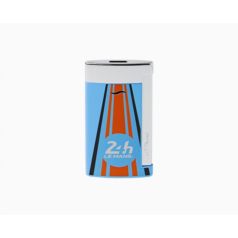 St Dupont - Accendino Slim 7 24 H Du Mans - Blu - Cromato