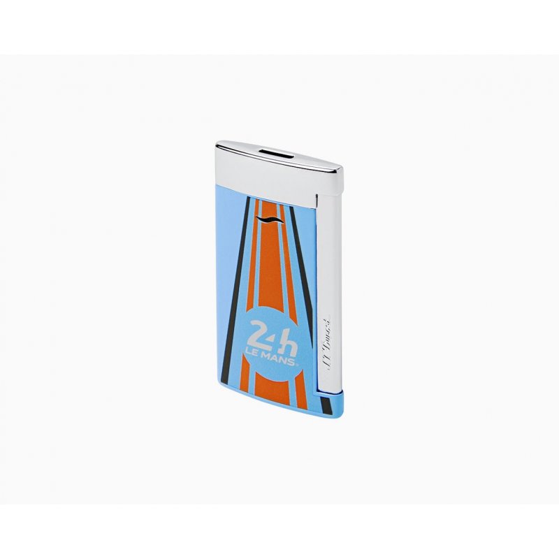 St Dupont - Accendino Slim 7 24 H Du Mans - Blu - Cromato