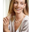 Collana Filo Perle Con Perla E Diamanti