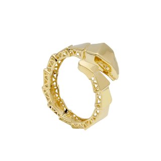 Songa Antonio - Anello Contrarié Serpente - Oro 750 - Oro Giallo