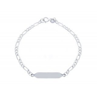 Songa Antonio - Bracciale Baby Targa - Oro Bianco