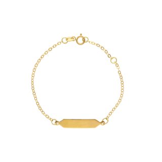 Songa Antonio - Bracciale Baby Targa - Oro 750 - Oro Giallo