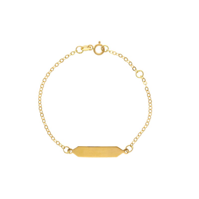 Songa Antonio - Bracciale Baby Targa - Oro 750 - Oro Giallo