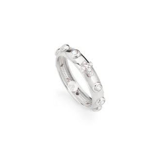Amen - Anello Rosario Zirconi - Argento 925