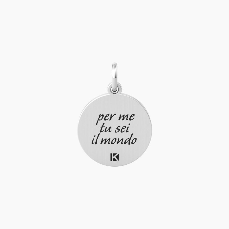 Kidult - Ciondolo Tondo - Frase Mamma - Sei Il Mondo