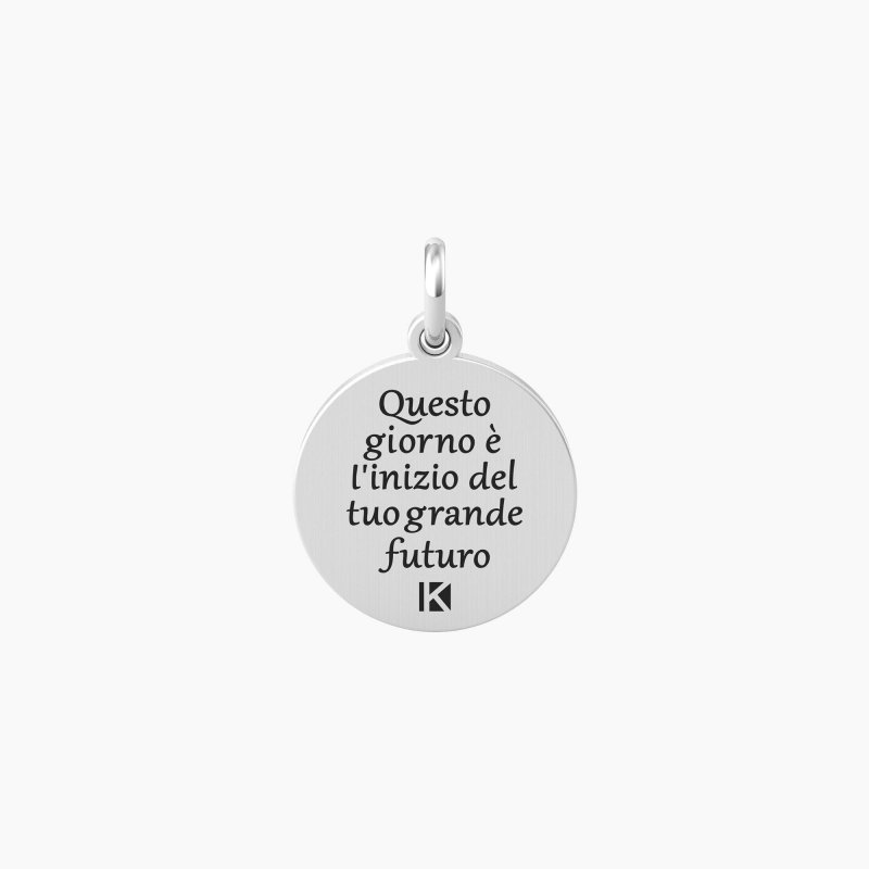 Kidult - Ciondolo Tondo Con Frase - Nuovo Inizio - Stella