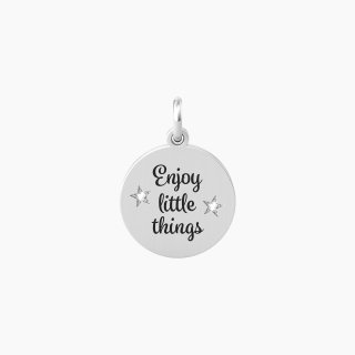 Kidult - Ciondolo Tondo Enjoy Little Things - Cristalli