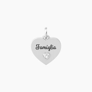 Kidult - Ciondolo Cuore Con Scritta Famiglia - Famiglia | Vita