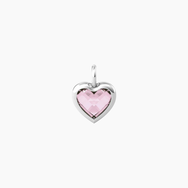 Kidult - Ciondolo A Forma Di Cuore - Glass Rosa - Energia