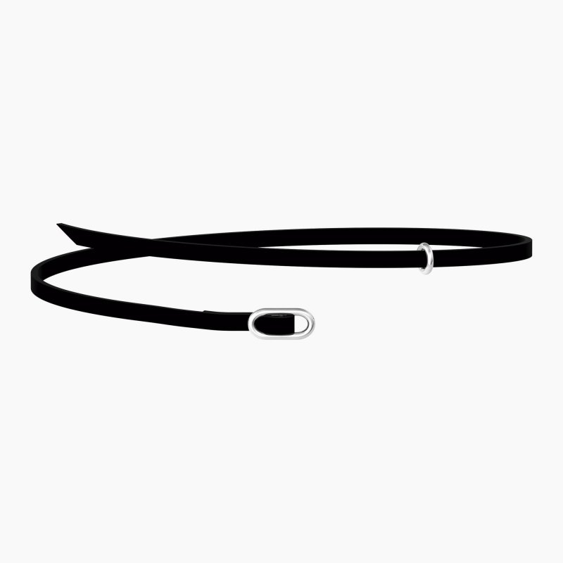 Kidult - Choker-Bracciale In Camoscio Nero - Skinny