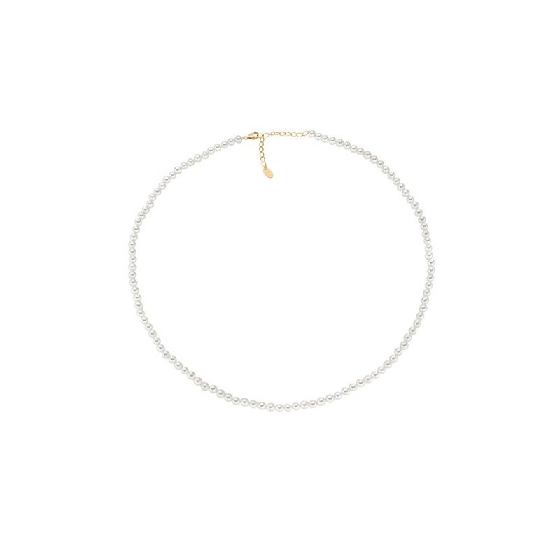 Collana Con Perle Swarovski 6 Mm