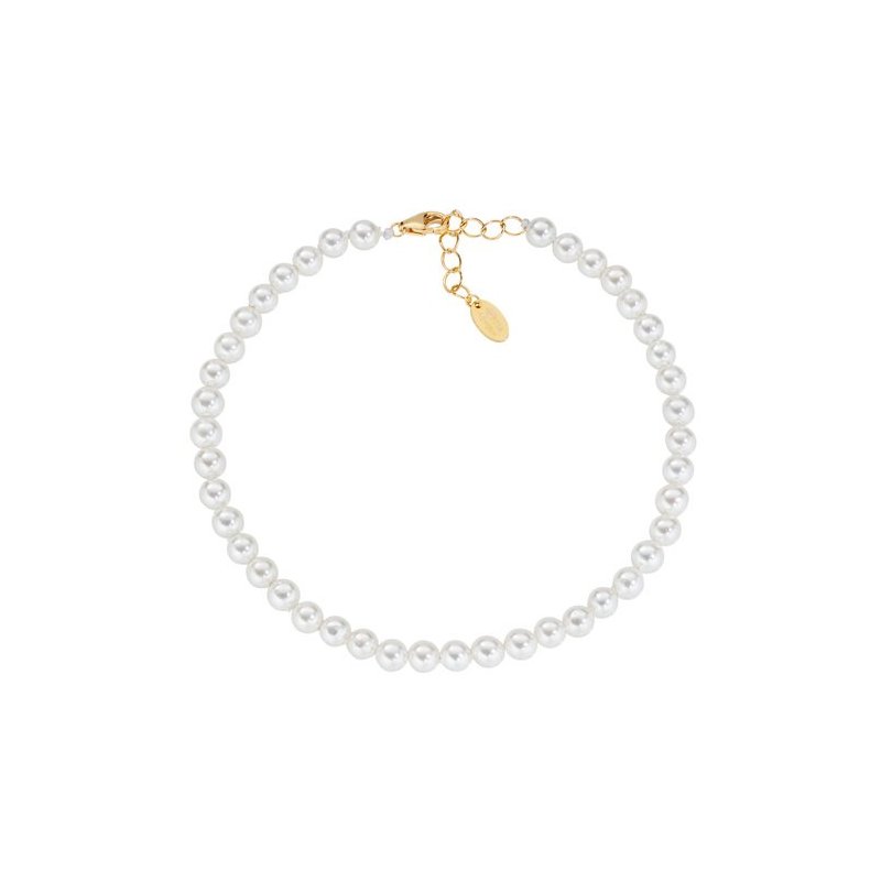 Bracciale Con Perle Swarovski 6 Mm