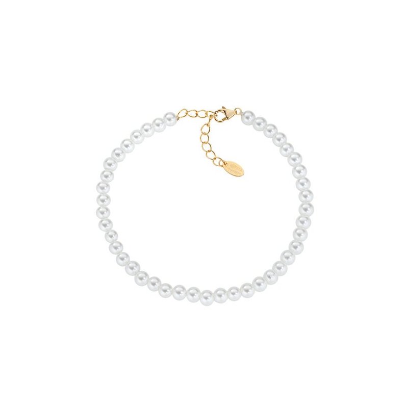 Bracciale Con Perle Swarovski 4 Mm