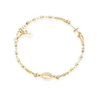 Amen - Bracciale Rosario - Argento 925 - Dorato