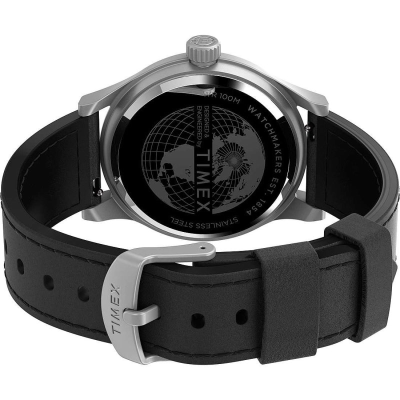 Timex - Orologio Uomo Expedition Sierra - Pelle - Nero