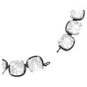 Swarovski - Girocollo Harmonia - Cristalli - Bianco