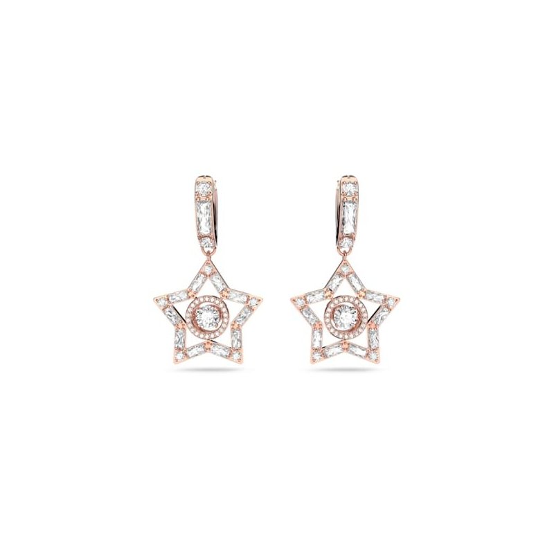 Swarovski - Orecchini Stella - Placcato Oro Rosa