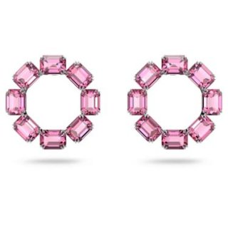 Swarovski - Orecchini A Cerchio Millenia - Rosa