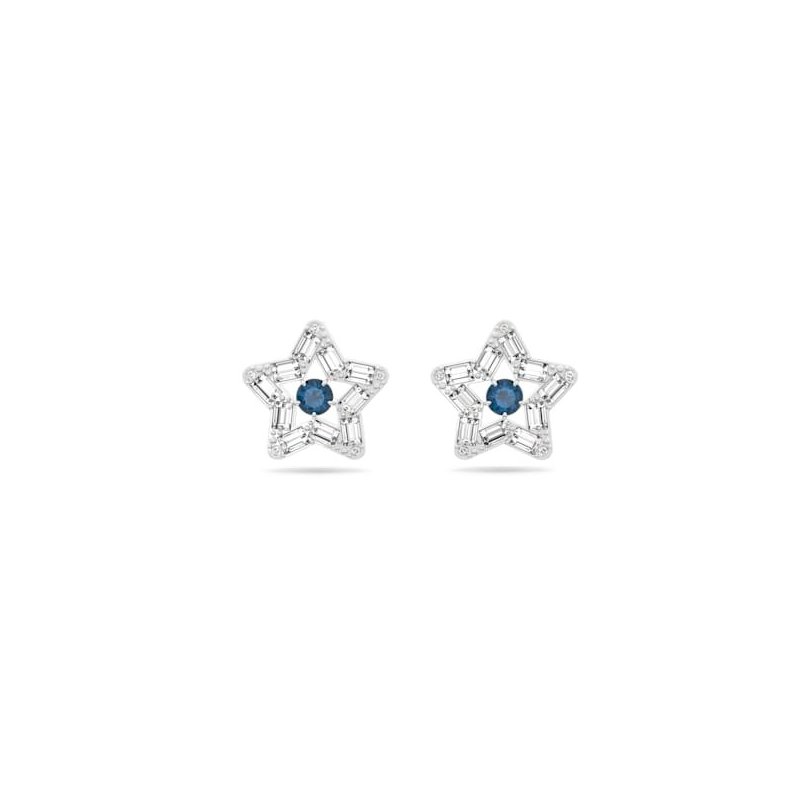 Swarovski - Orecchini Stella - Cristalli - Blu