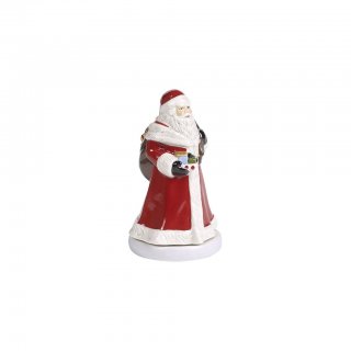 Nostalgico Melody Babbo Natale rotante, rosso, 8 x 8 x 15 cm